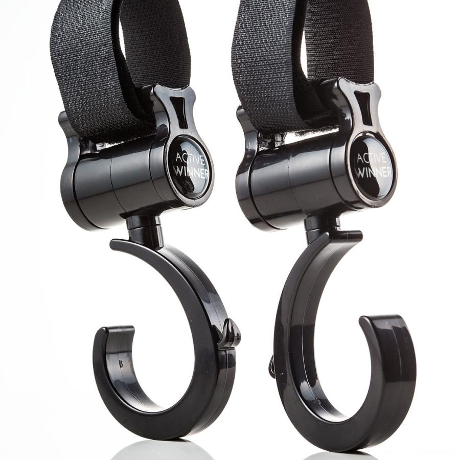 コンビニ受取対応商品 ベビーカーフック おしゃれ 人気 360度回転 ベビーカー用品 ベビーカー 荷物 フック Materialworldblog Com