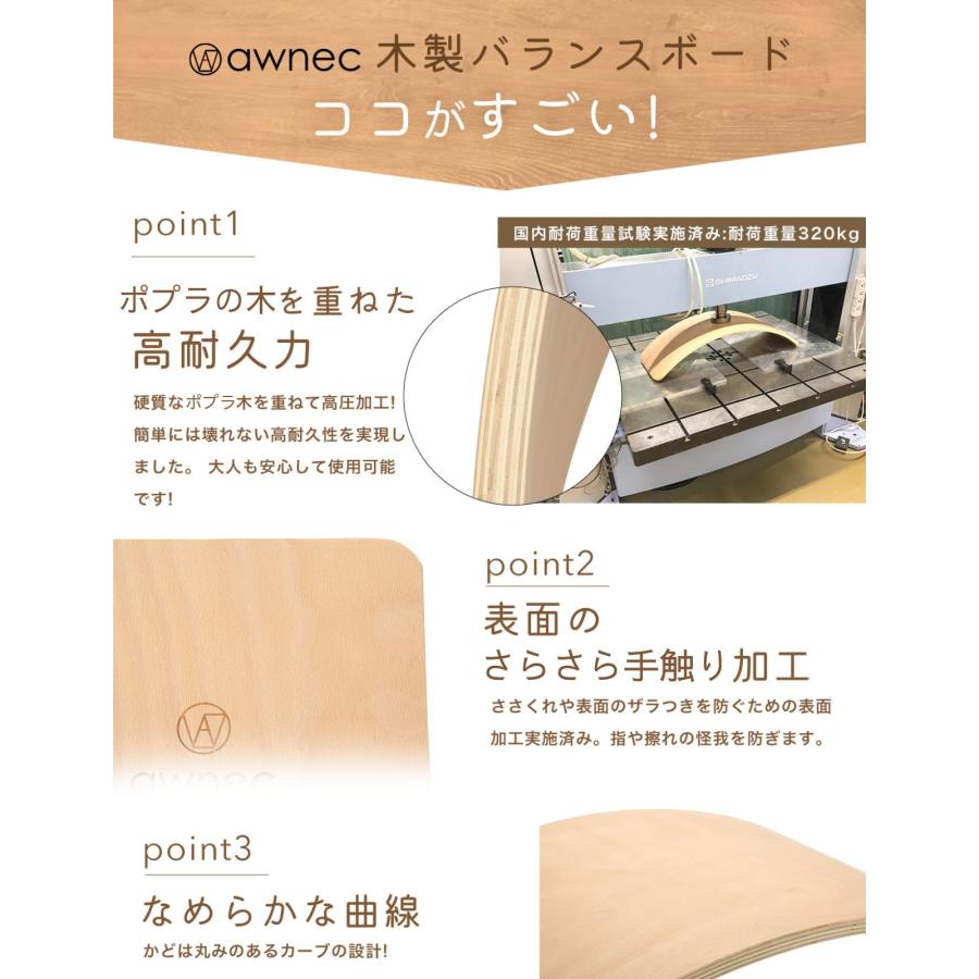バランスボード 木製 専用ケース付き 木製バランスボード 日本ブランド