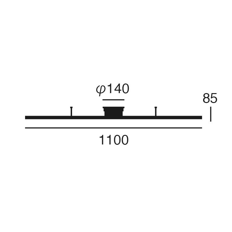 アートワークスタジオ公式ARTWORKSTUDIO レール BU-1065 Swing duct スイングダクト 配線ダクトレール 110cm | ARTWORKSTUDIO | 05