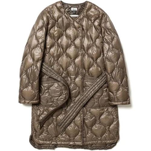 NANGA(ナンガ) ONION QUILT NO COLLAR DOWN HALF COAT(WOMEN)【EC