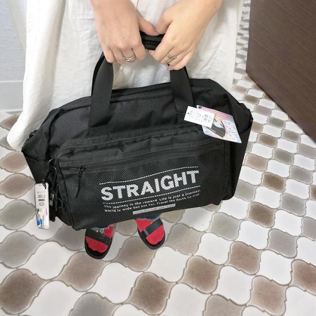 撥水ポリ前メッシュポケット付トラベルボストン(マルチホルダー