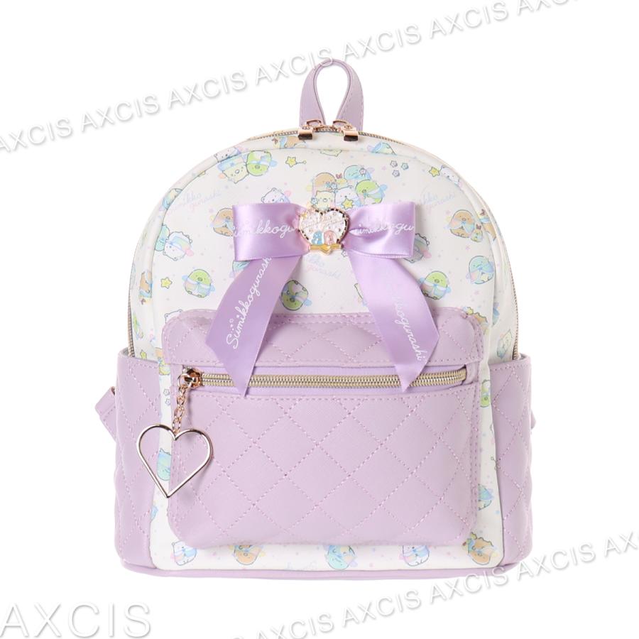 すみっコぐらし リボン付き合皮ミニデイパック / リボン型 2022新作