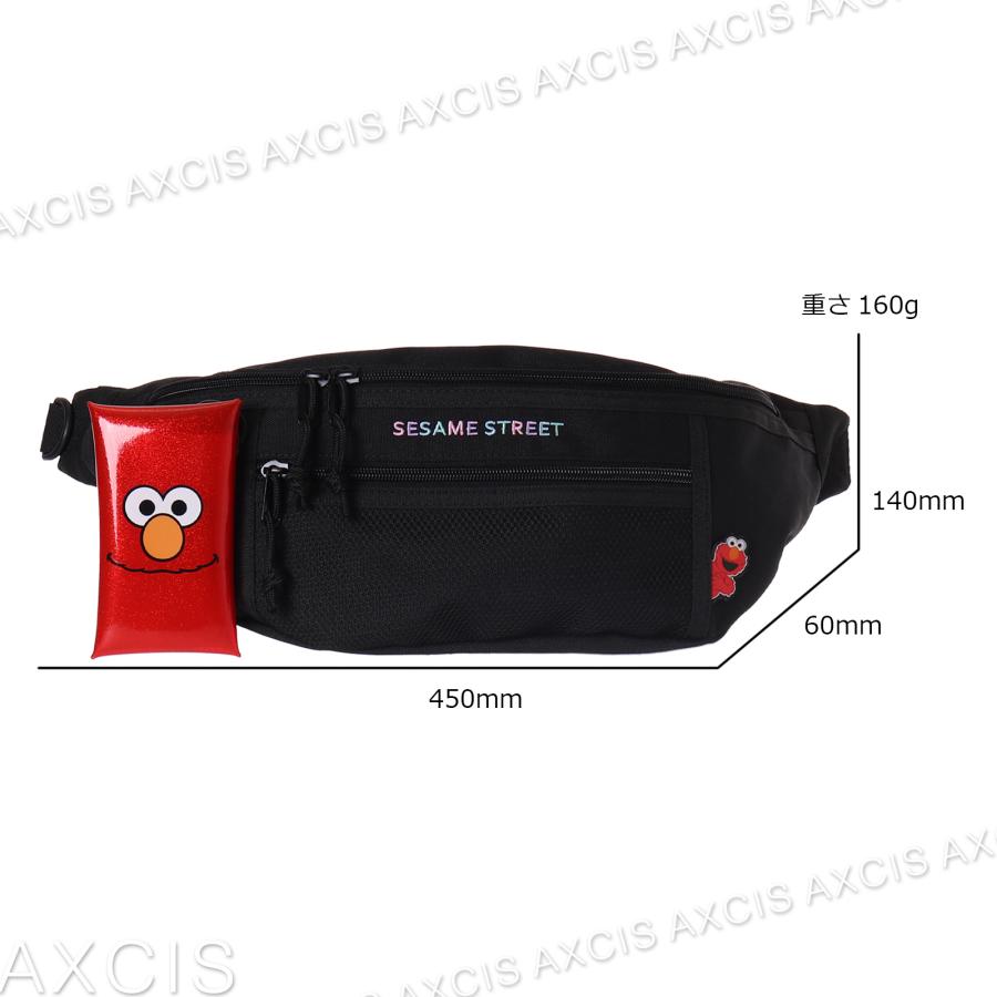 セサミストリートリサイクル撥水ポリウエストボディバッグ : AXCIS
