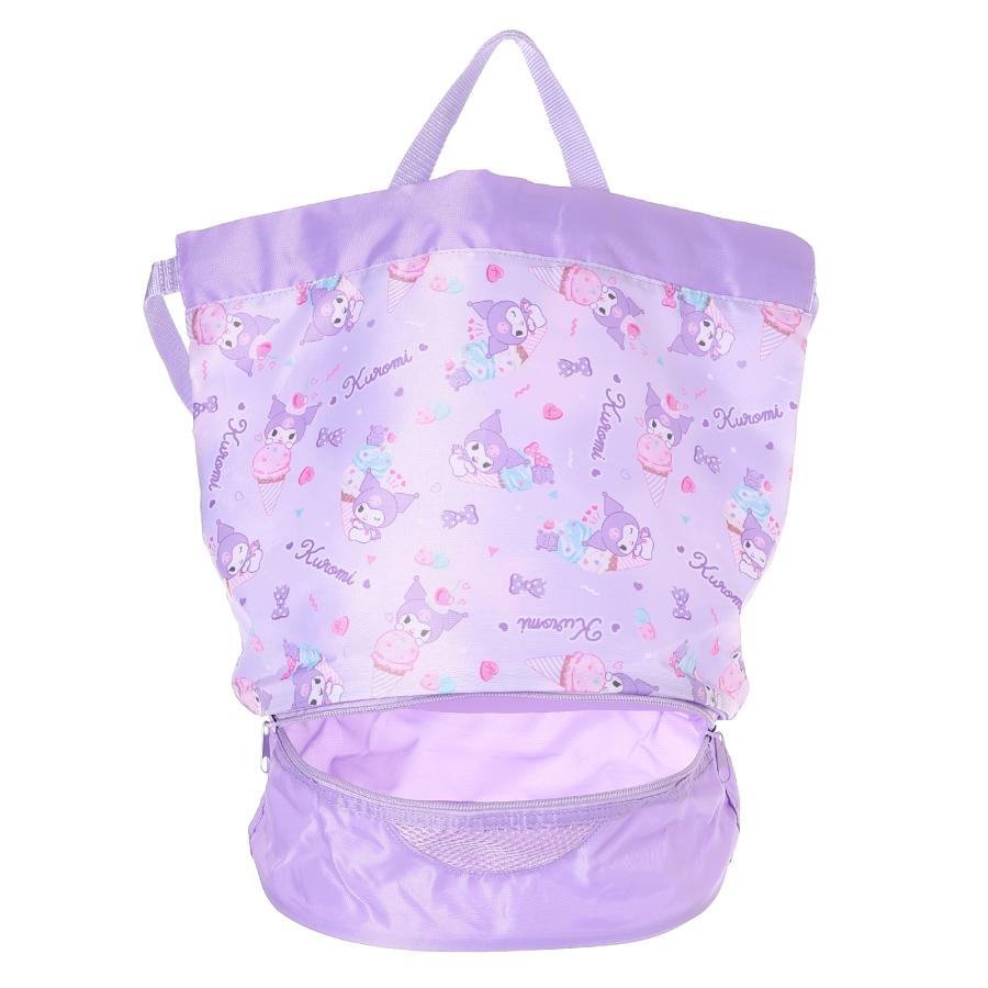 サンリオキャラクターズ 2層式 ナップサック プールバッグ クロミ