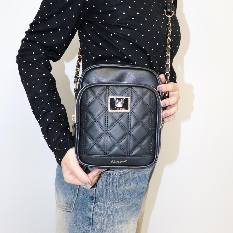 クロミ ハローキティ 合皮 キルト ショルダーバッグ 斜めがけ ミニ