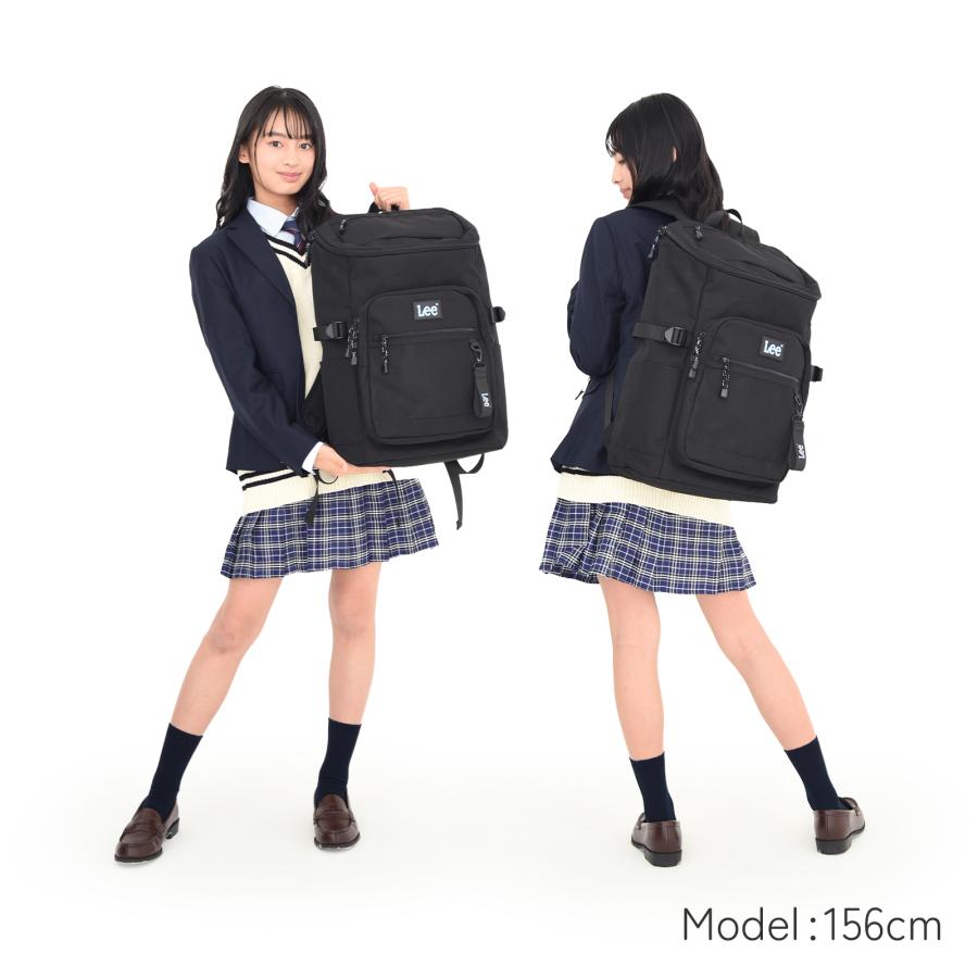 Lee リー 28L ボックスリュック 通学 通勤 高校生 軽量 大容量 A4対応