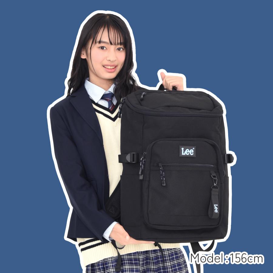 Lee リー 28L ボックスリュック 通学 通勤 高校生 軽量 大容量 A4対応