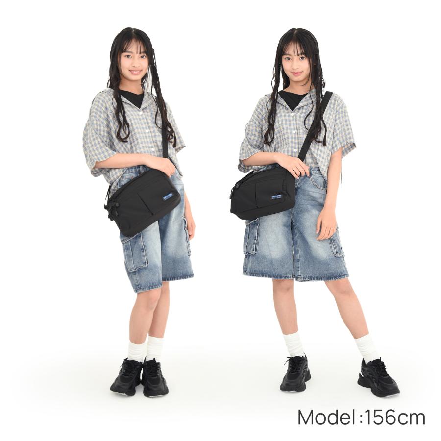 OUTDOOR ショルダーバッグ ナイロン スクエア 軽量 斜め掛け ミニ