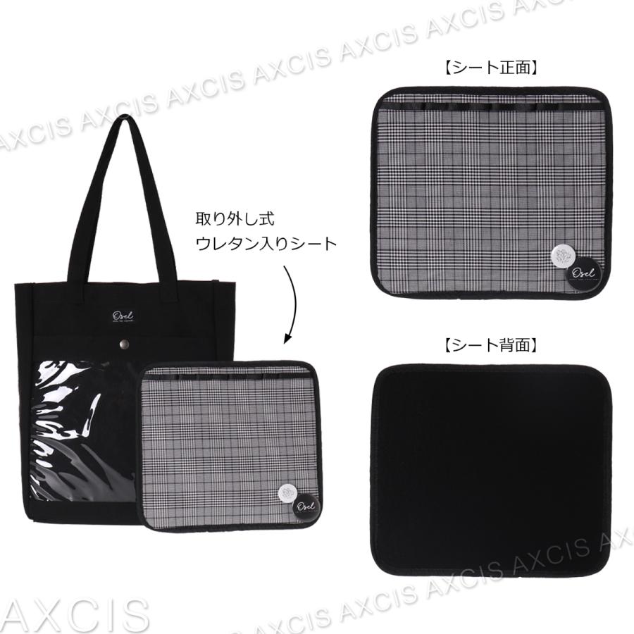 Osel Coboca+帆布×グレンチェックトート(缶バッチ) : AXCIS Osel Coboca+帆布×グレンチェックトート(缶バッチ) : AXCIS