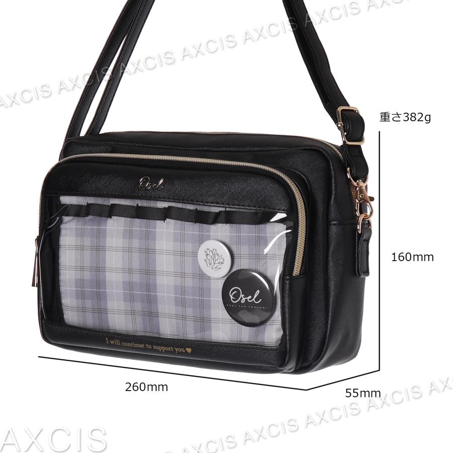 Osel Coboca+合皮チェックショルダー(缶バッチ) : AXCIS - 通販