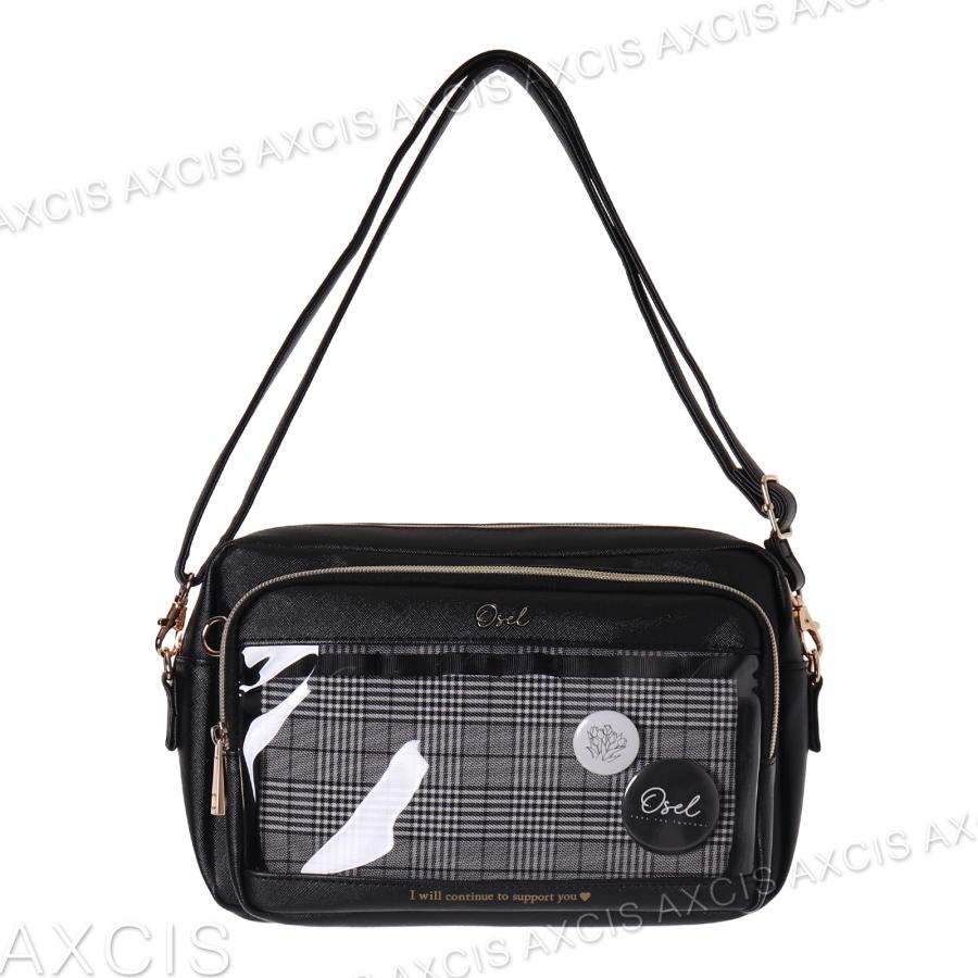 Osel Coboca+合皮グレンチェックショルダー(缶バッチ) : AXCIS - 通販