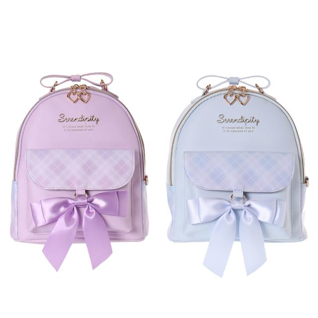 Coboca+SIAA合皮グラデCチェックリボンミニDパック :C00347:AXCIS