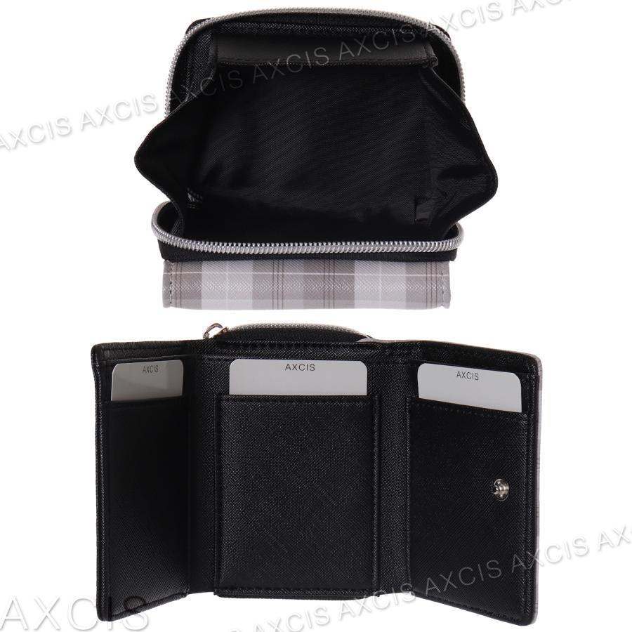 Coboca+SIAA合皮グレンチェックミニ財布 : AXCIS - 通販 - Yahoo
