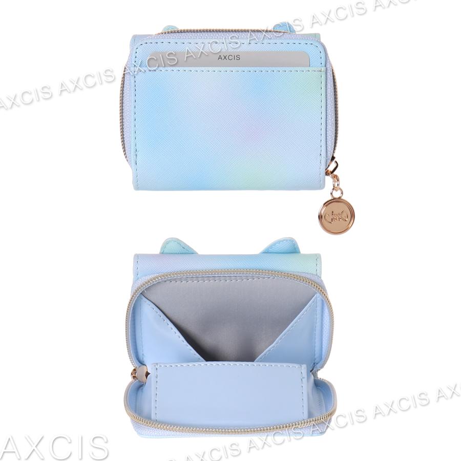 Coboca+合皮グラデネコフェイスリボンミニ財布 : AXCIS - 通販 - Yahoo