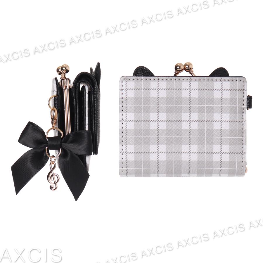 Coboca+合皮ネコチェック口金ミニ財布 : AXCIS - 通販 - Yahoo