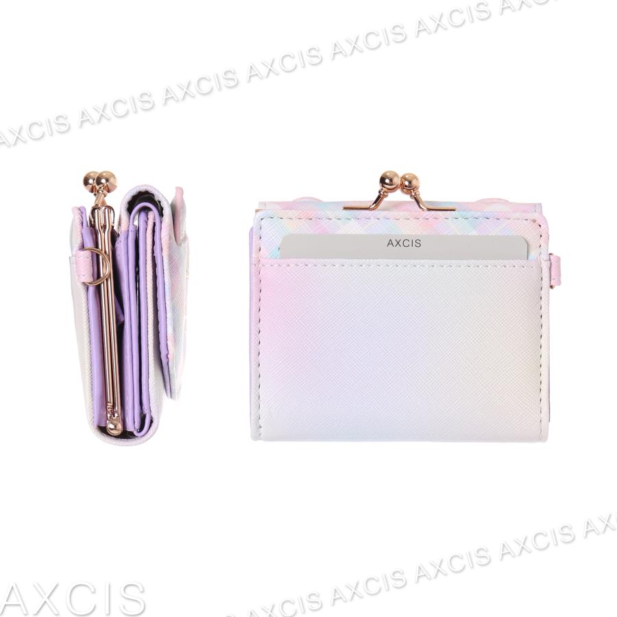 Coboca+合皮グラデチェックネコ口金ミニ財布 : AXCIS - 通販 - Yahoo