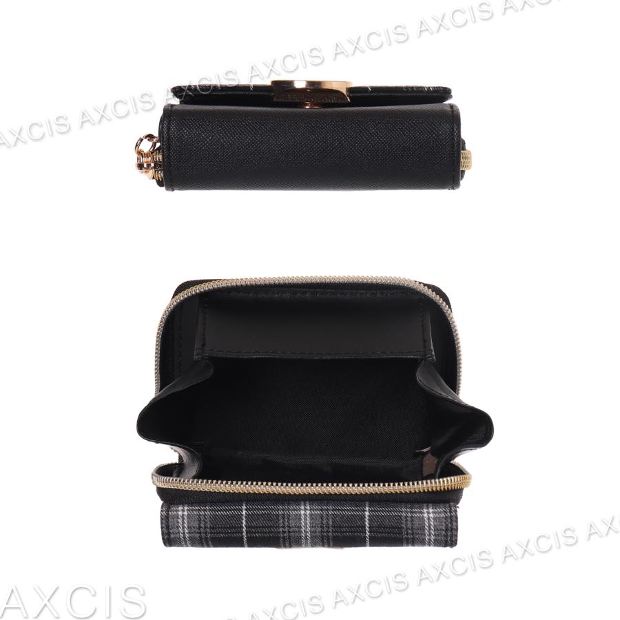 ミニ財布 チェック ネコ ホック Coboca+ 合皮 : AXCIS - 通販 - Yahoo