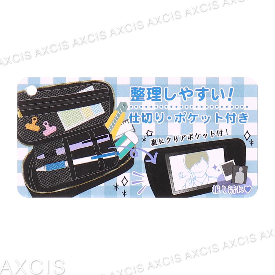 Coboca+合皮ロゴグレンチェックバニティPポーチ : AXCIS - 通販