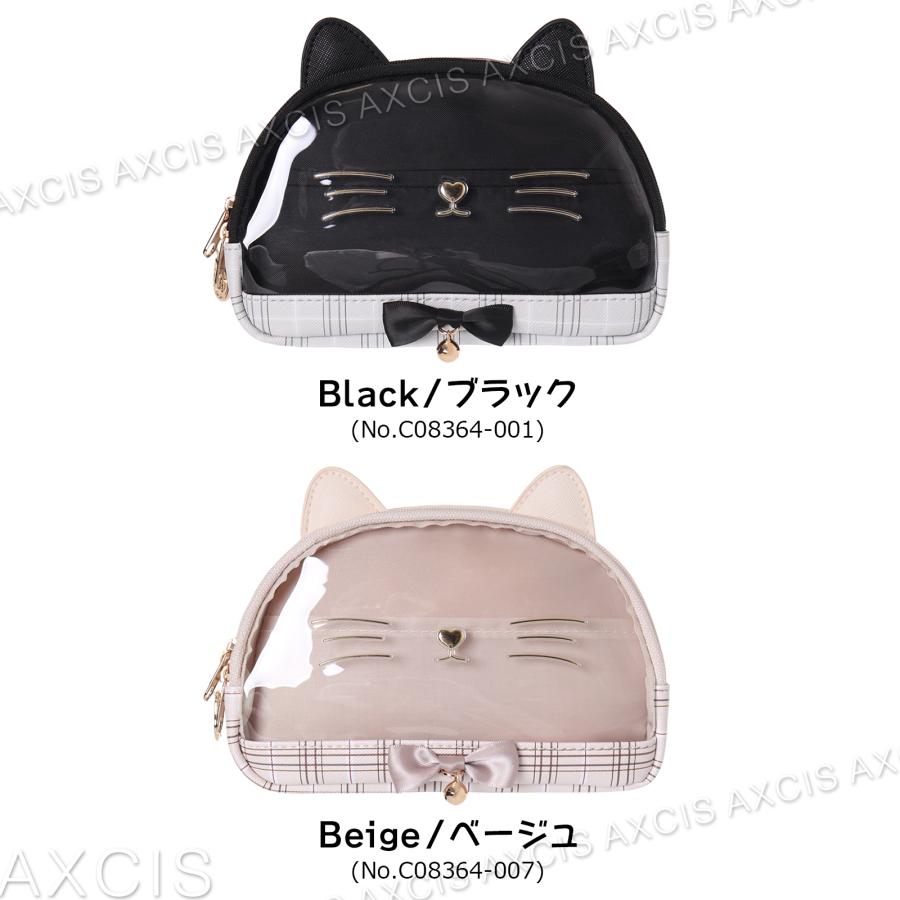 Coboca+合皮チェックネコフェイスポーチ : AXCIS - 通販 - Yahoo