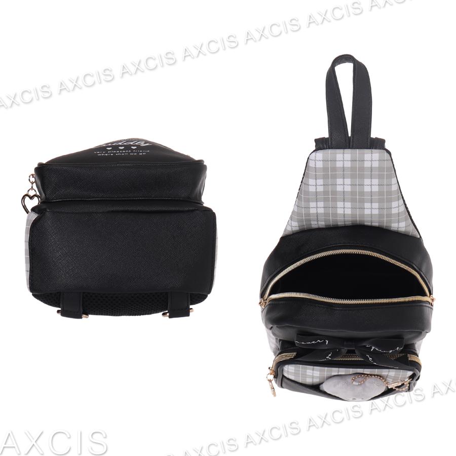 Tamao world リボンボディバッグ Patchwork black ボディバッグ ぺたとも チェック リボン Coboca+ 合皮 : AXCIS - 通販