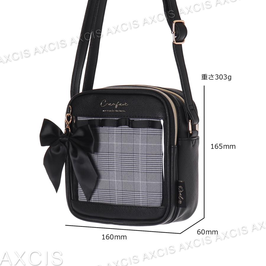 早い者勝ち！COMING OF AGE チェックショルダー Osel Coboca+合皮グレンチェックスクエアショルダー : AXCIS