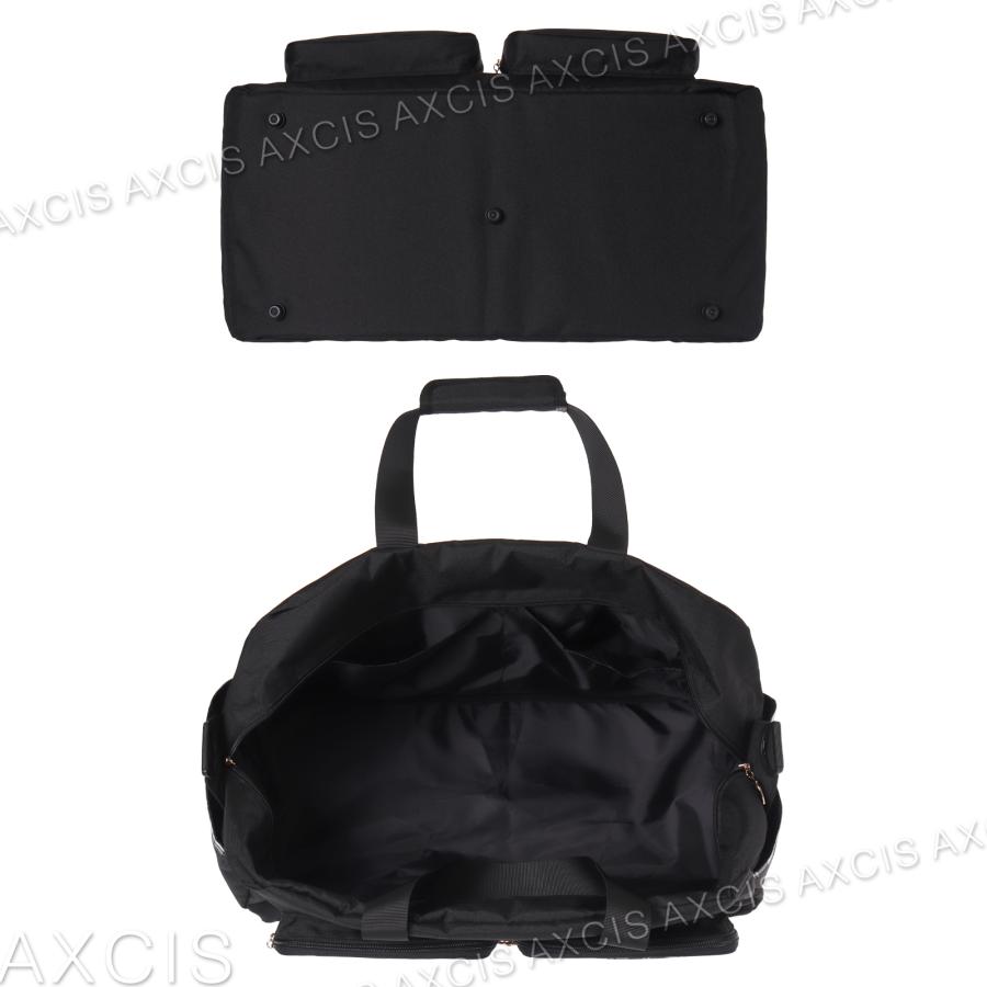 Coboca+ ポリ チェック ロゴ Wポケット トラベルボストン 40L