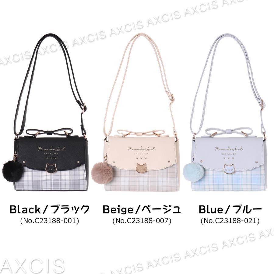 Coboca+合皮チェックネコホックミニショルダー : AXCIS - 通販 - Yahoo