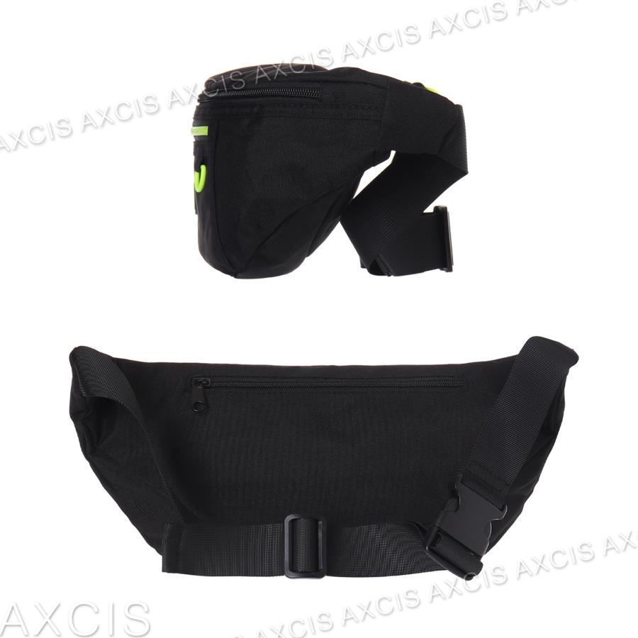 ウエストボディバッグ ラバーワッペン付き ポリ Coboca+ : AXCIS