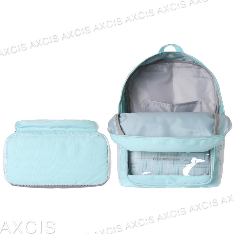 デイパック しばまろ 柴犬 チェック PVC ポリ Coboca+ リュック