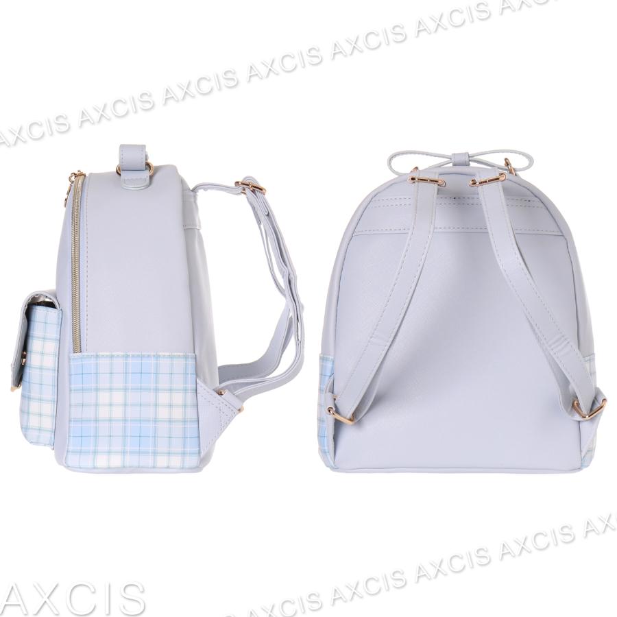 ミニデイパック チェック ネコホック チャーム Coboca+ 合皮 : AXCIS