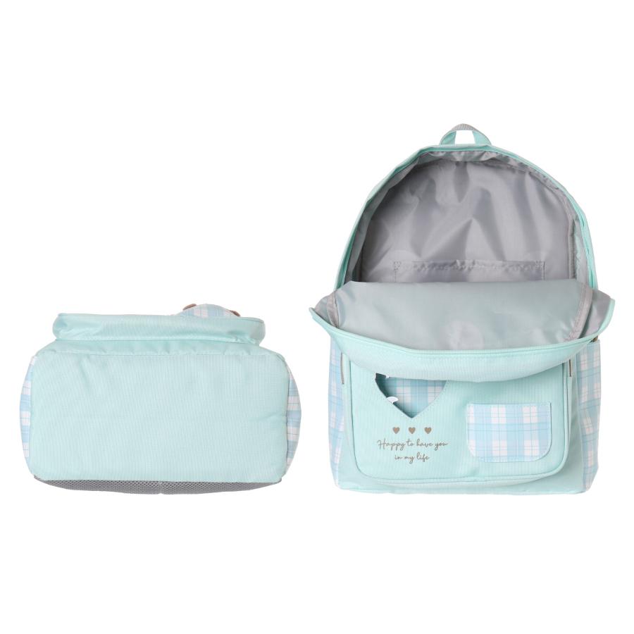 デイパック ぺたとも リボン チェック ポリ Coboca+ アニマル 動物