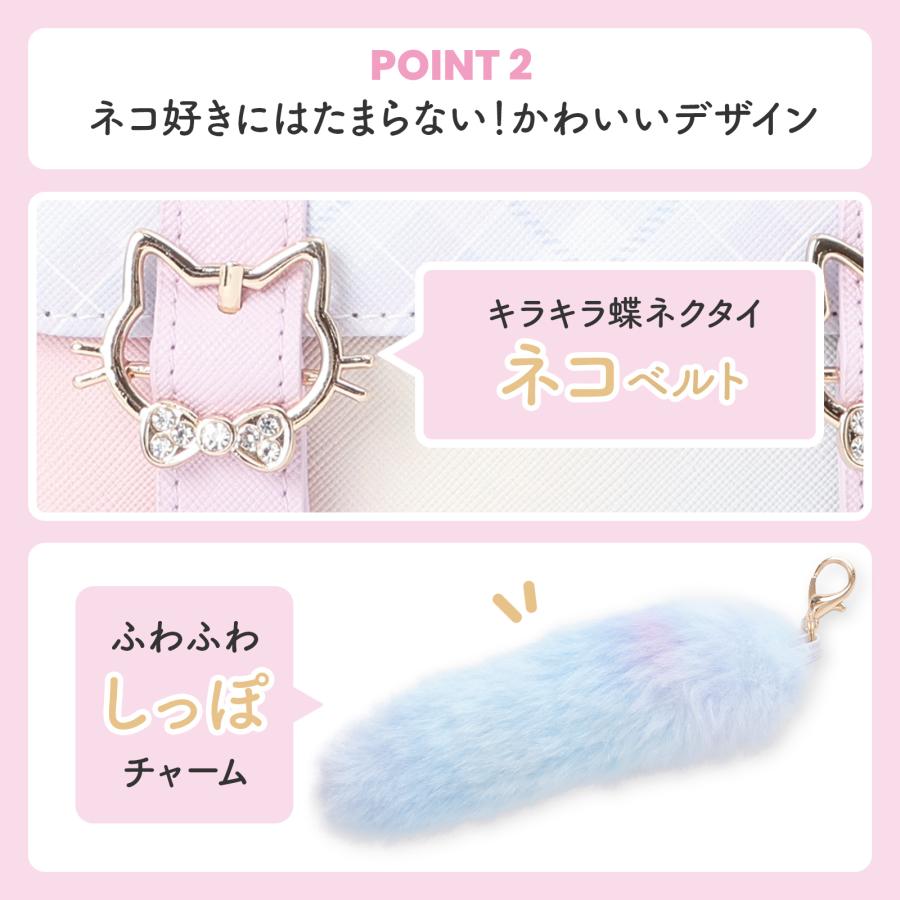 ミニ リュック ディパック チェック ハートチャーム リボン スカラップ