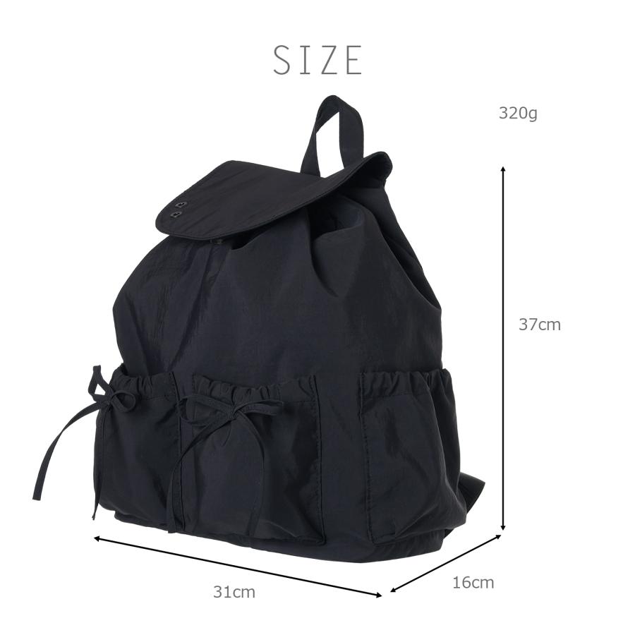 △Coboca+ リュック リボン お花 チャーム 付 ポリティーン 女の子