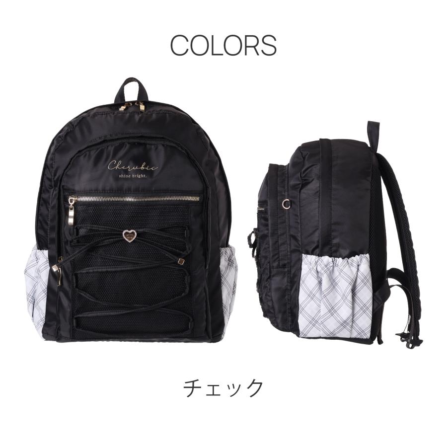 リボン レースアップリボン デイパック Coboca+ ポリエステル リュック