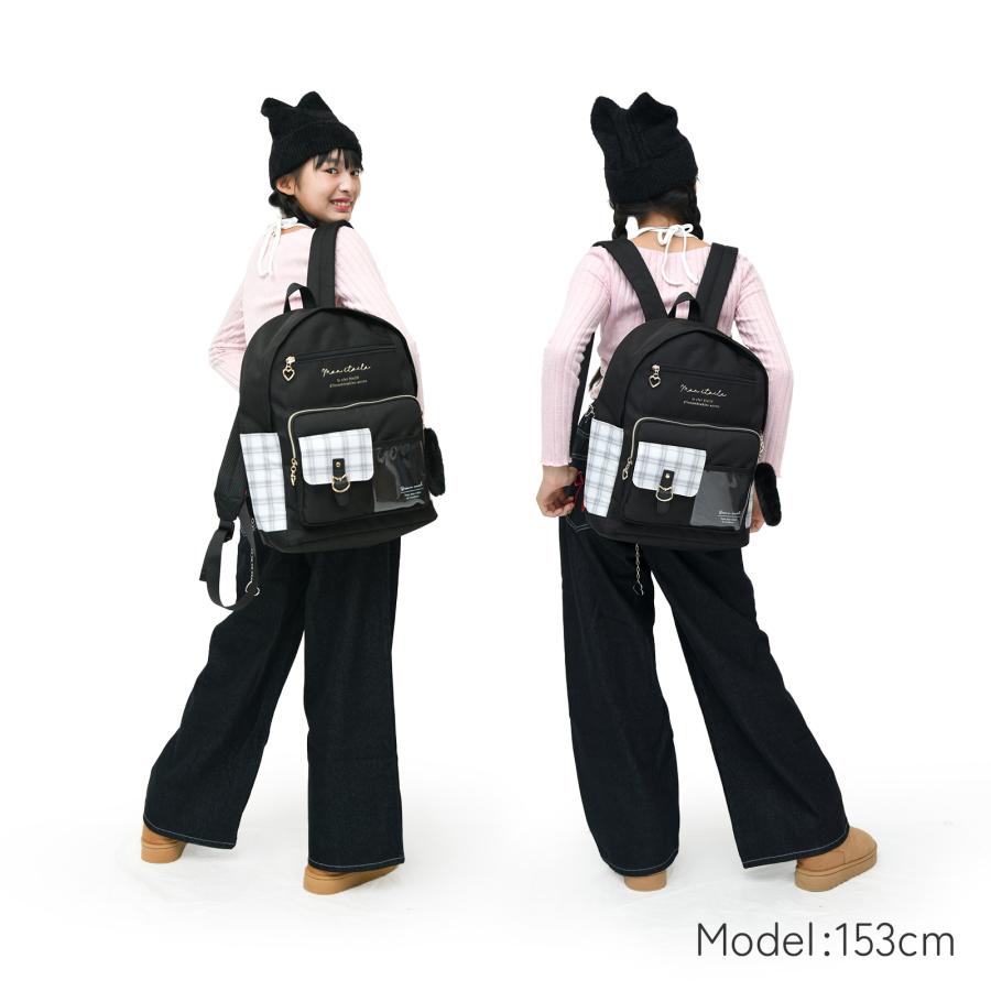 Coboca+ ポリネコバックルクリアポケットデイパック リュック 女の子