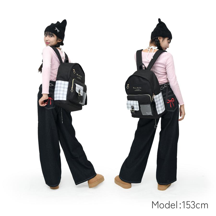 Coboca+ ポリネコバックルクリアポケットデイパック リュック 女の子