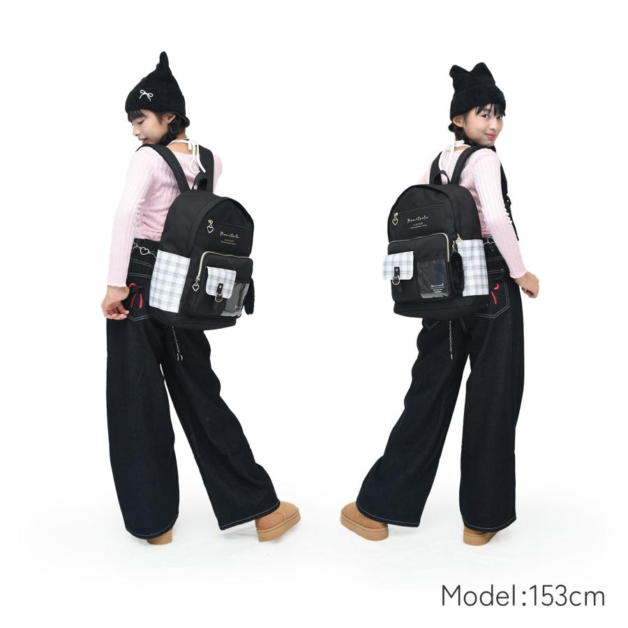 Coboca+ ポリネコバックルクリアポケットデイパック リュック 女の子