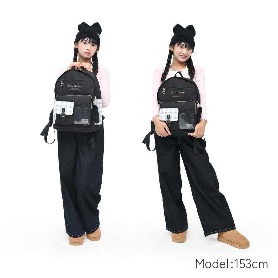 Coboca+ ポリネコバックルクリアポケットデイパック リュック 女の子