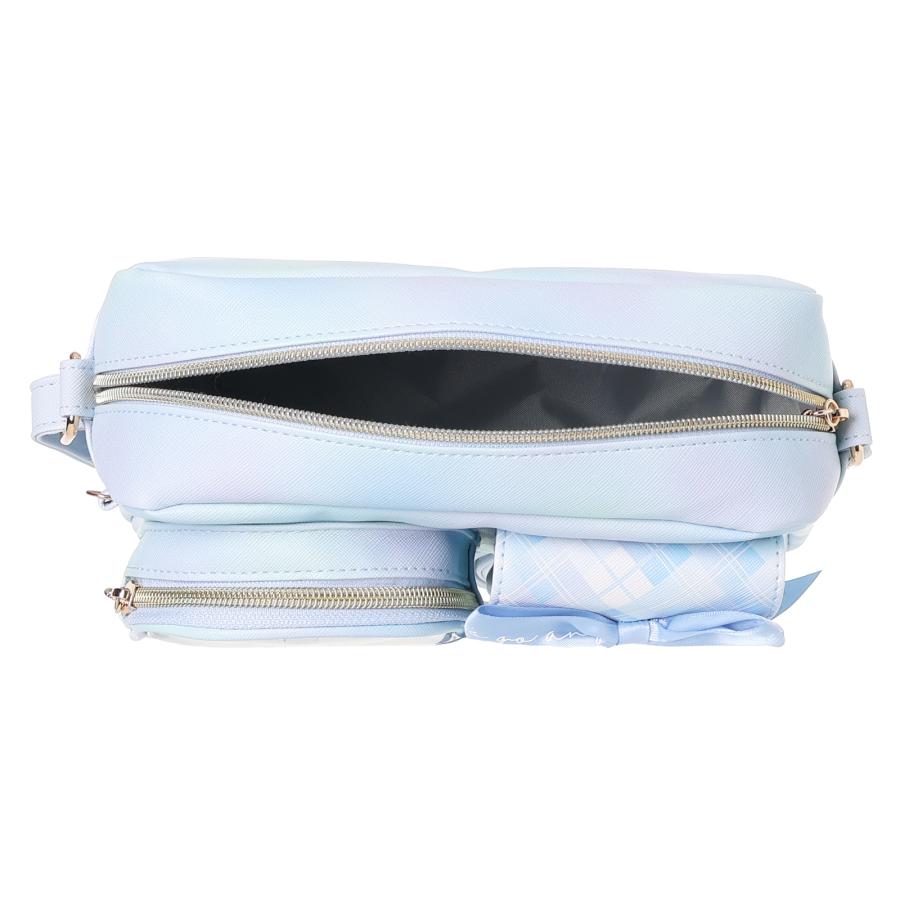 ぬいぐるみ付き ショルダー バッグ 合皮 横長 ポシェット コンパクト