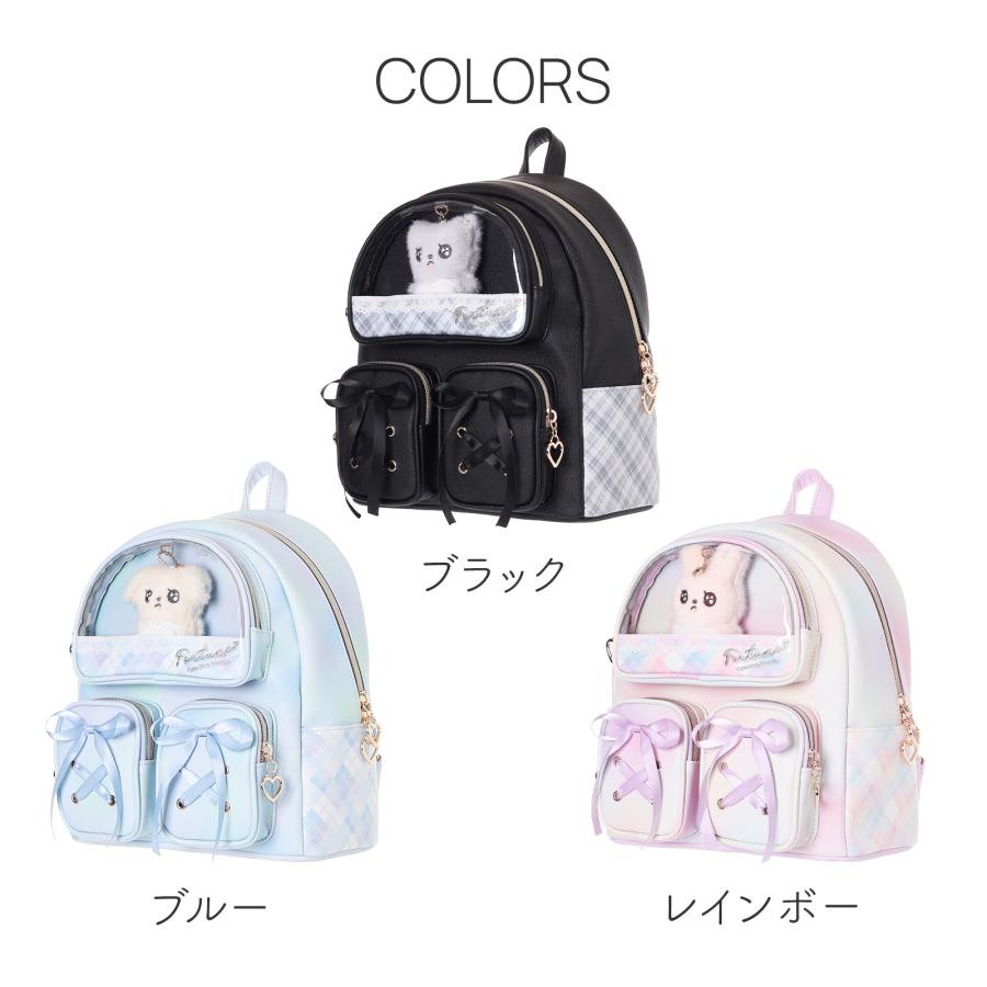 うるっぴ ミニデイパック リュック レディース かわいい チェック柄 合