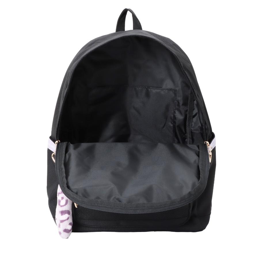 ヒョウ柄 ポーチ付 デイパック 17L ポリエステル PVC レディース