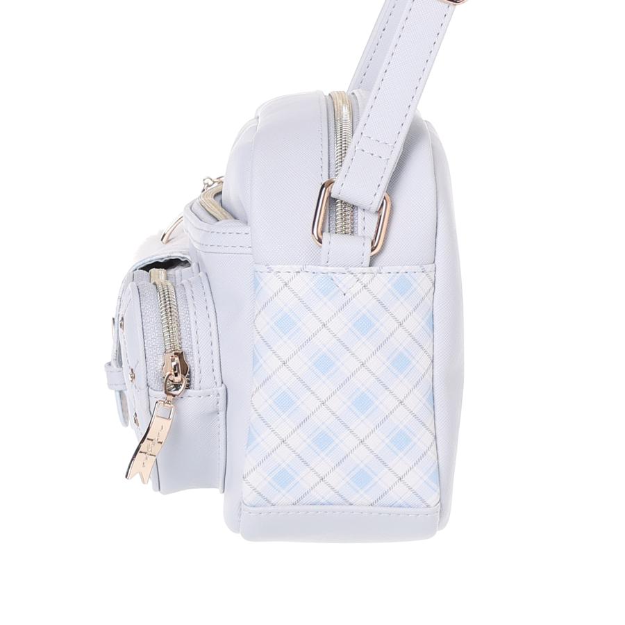 ハートポケット ショルダーバッグ レディース かわいい 合皮 小さめ