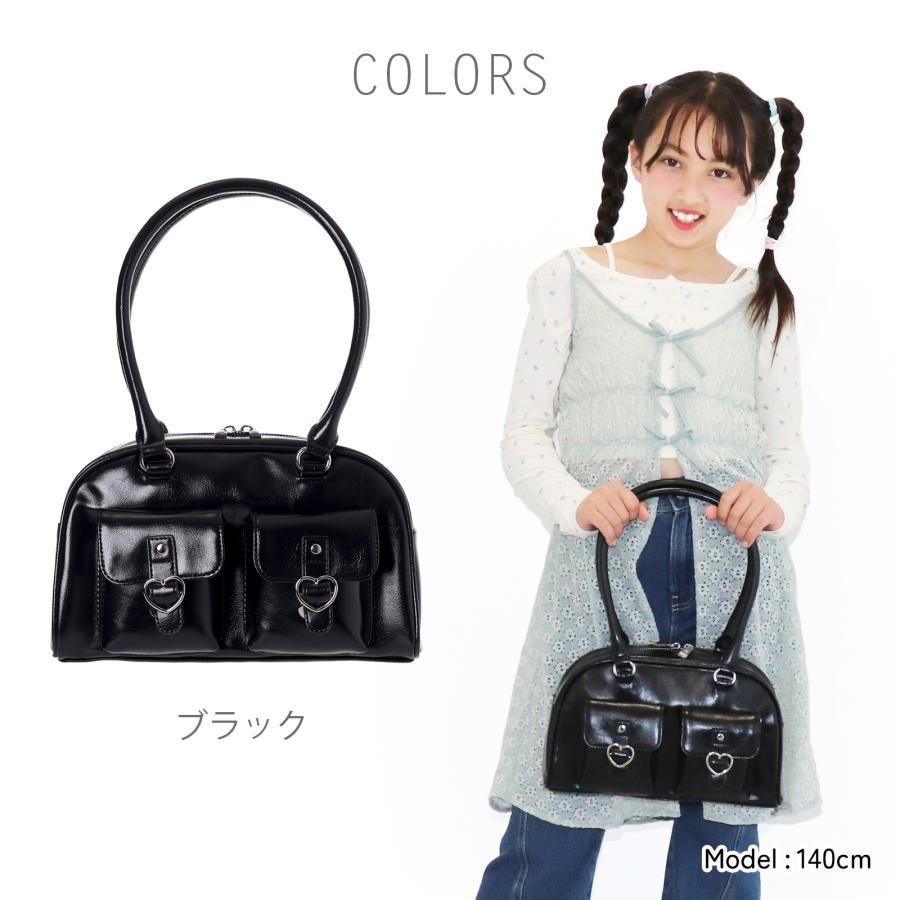 ボストンバッグ ハートバックル 合皮 ショルダー Coboca+