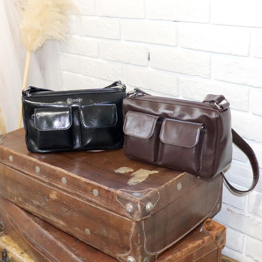 ショルダーバックを下げたプラチナフォックスさん 楽天市場】FUJITAKA公式 ネックポーチ型 レザーショルダーバッグ (ソル