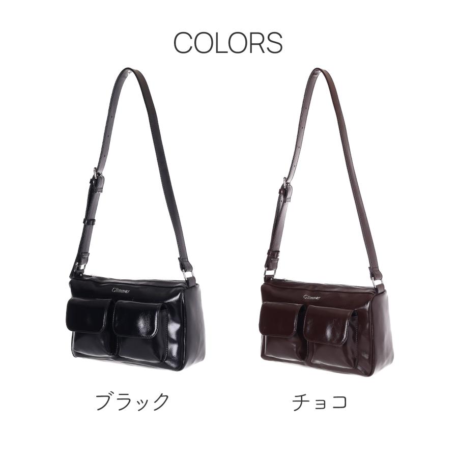 ショルダーバッグ ブラック ブラウン 黒バッグ 斜め掛け 肩掛け 小物