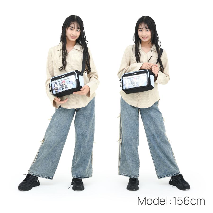 推し活 バッグ ショルダーバッグ 斜めがけ 女の子 女子 3連ポーチ付
