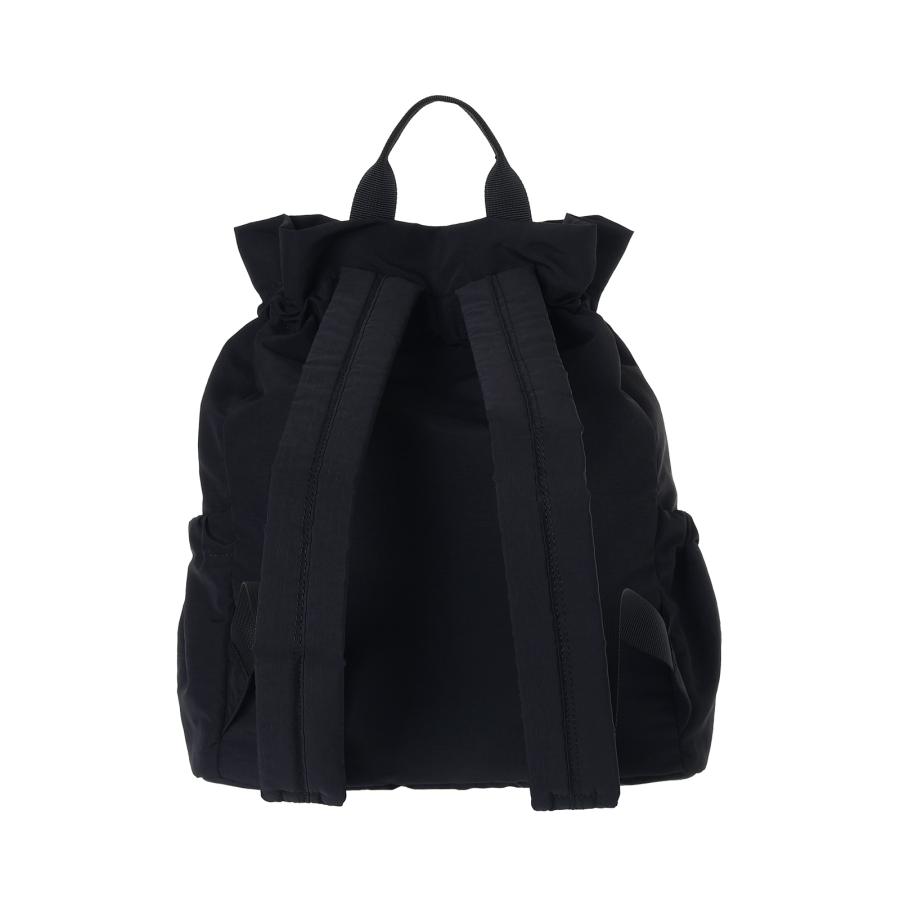巾着リュック リュックサック ナイロン ギャザー メッシュポケット 12L