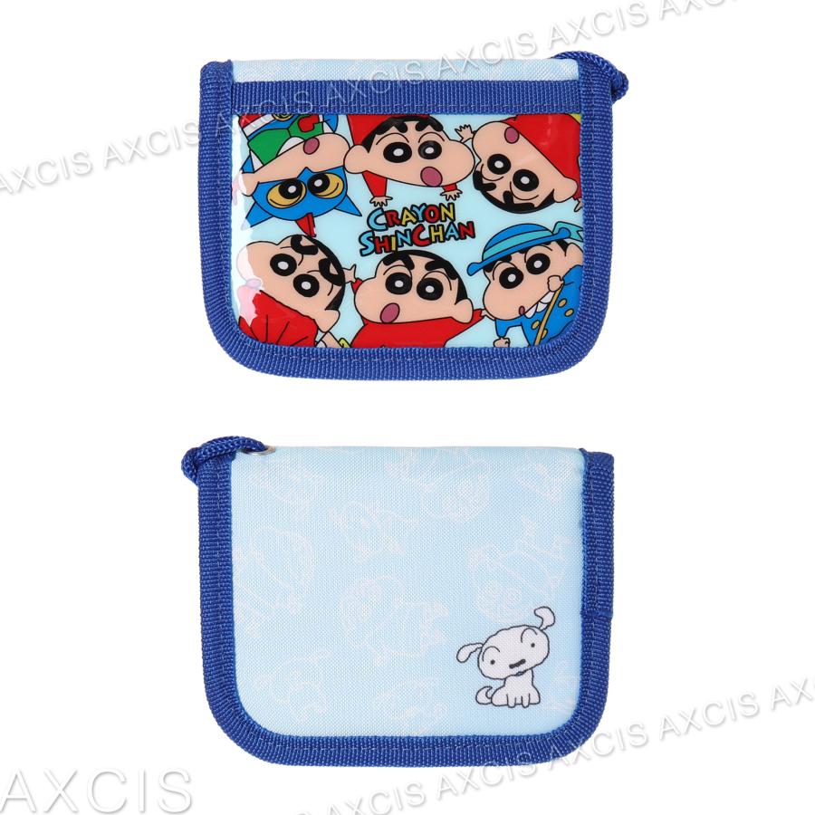ウォレット クレヨンしんちゃん ラウンドファスナー ネック ストラップ