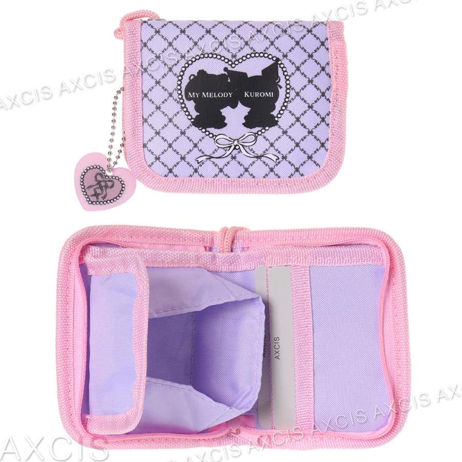 sanrio マイメロ&クロミ ラウンドファスナーウォレット : AXCIS
