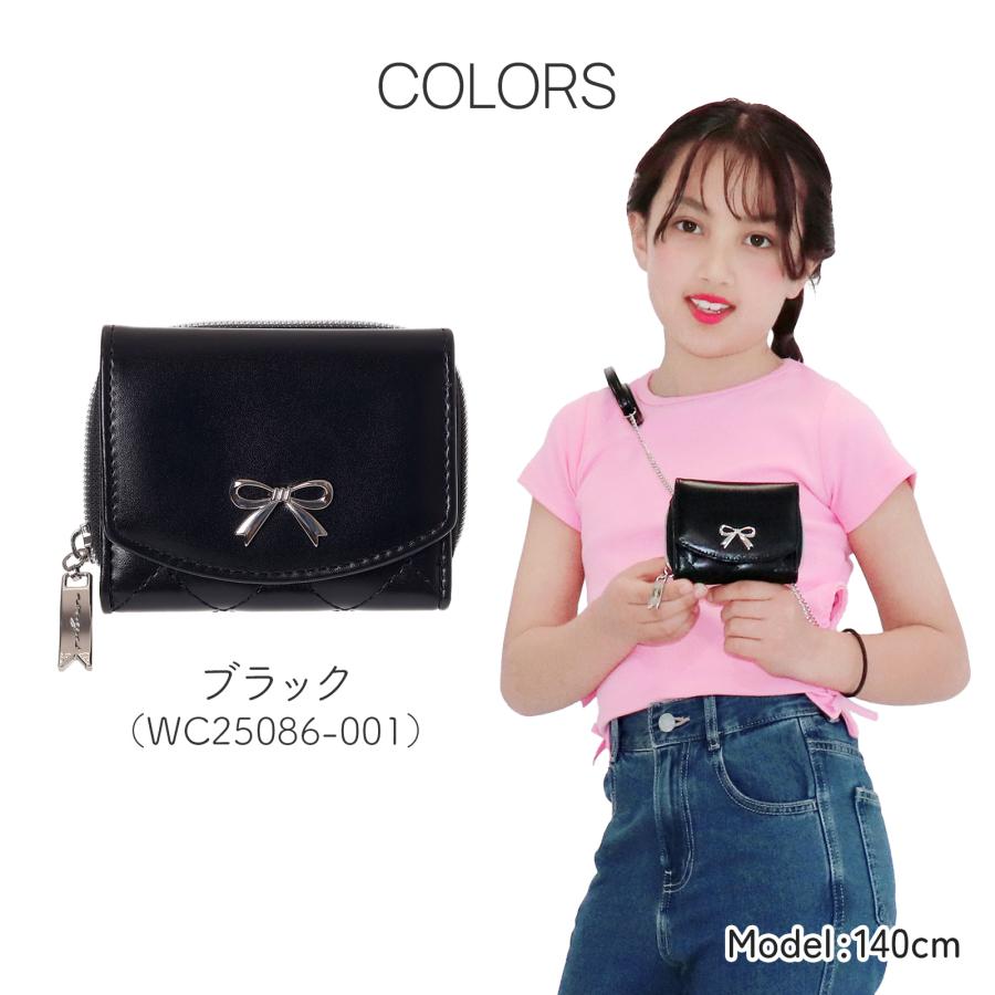 合皮ショルダー付ミニ財布 レディース キッズ 子供用 おしゃれ